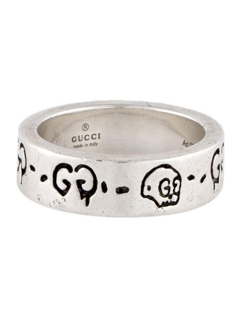 gucci ghost ring size 8.